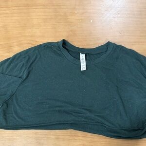 ALO Yoga Forest Green Cropped Tee